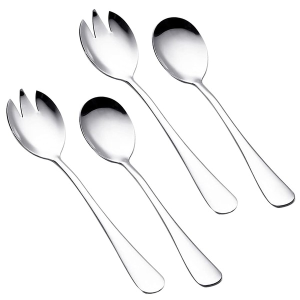 Salad serving set, salad servers set, 4-piece set, consisting of