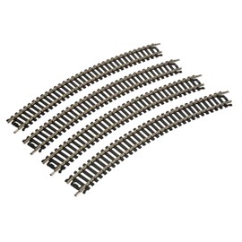 Walthers Life-Like 18" Radius Curve 4-Pack-Code 100 Nickel Silver 433-3000 HO Scale Model Railroad - Track System