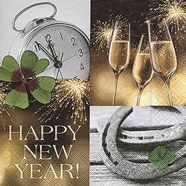 New Year Lunch Napkins "The Final Countdown"