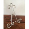 Silver Effect Iron Easel 8 inch Holder Display Artwork Picture