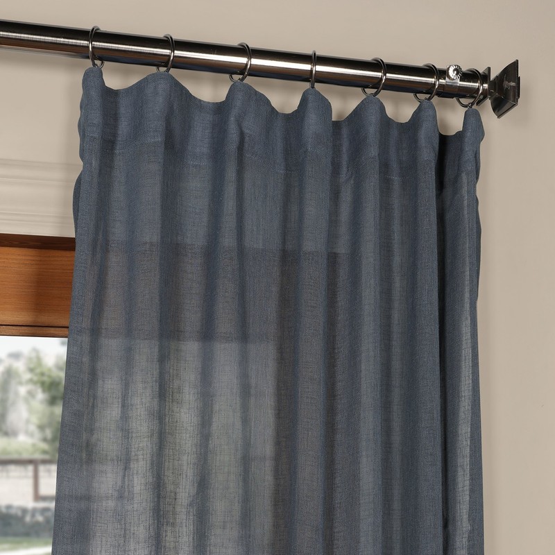 HPD Half Price Drapes SHCH-SS07165-120 Cortina Transparente de Lino sintético