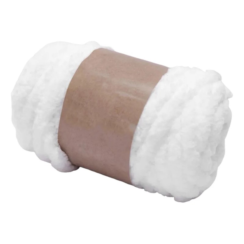 Hilo De Lana Grueso Para Ganchillo, Hilo Tubular Blanco //