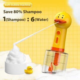 NRYDEPET Electric Dog Cleaning Foam Machine, Automatic Dog Soap Dispenser for Bath, Rechargeable Pet Shampoo Mixing Bottle for Cleaning, IPX7 Waterproof Dog Bath Supplies for Dog Cat Puppy Children