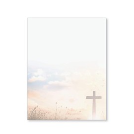 Religious Stationery with Cross - Pack of 48