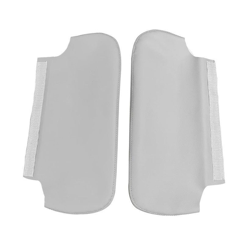 Pair of Car Sun Visor Cover Gray Fit for Chevy