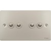 Schneider Electric Ultimate Flat Plate - 4 Gang Toggle 2