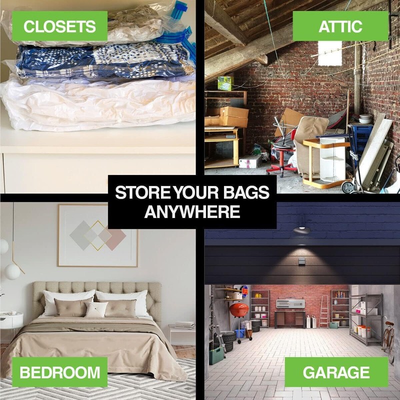 LEDON® 2/4x Space Saver Vacuum Bags Storage Seal Compressing Organizer