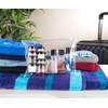Sichler Beauty Zip pocket with 12 cosmetic containers for flight