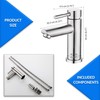 Stainless Steel Single Lever Hot Cold Water Mixer Tap with