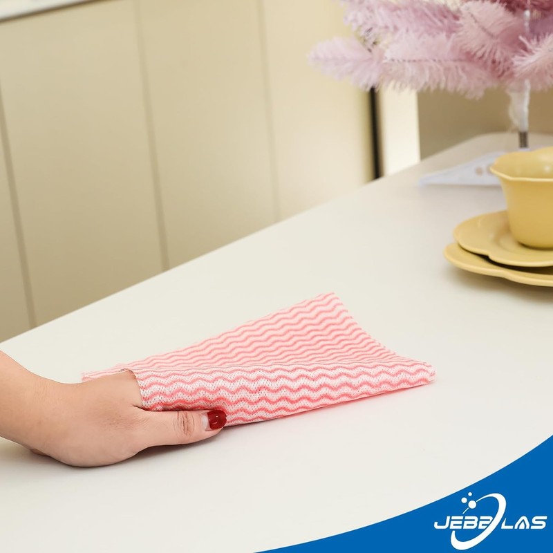 JEBBLAS Reusable Household & Kitchen Wipes, Disposable Cleaning Cloths, Wash