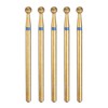 sourcing map 5pcs 120-140 Grits Diamond Grinding Bit 3mm Inverted