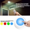 LUXSWAY Battery Powered Ceiling Light, Dimmable Shower Light with Remote,
