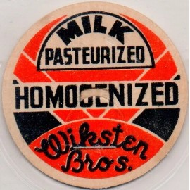 Milk Bottle Cap - Wiksten Bros. - (Middleboro, MA Massachusetts)