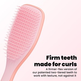 Tangle Teezer El cepillo desenredante definitivo naturalmente rizado para cabello 3C a 4C | Reduce el encrespamiento | Mango rosa