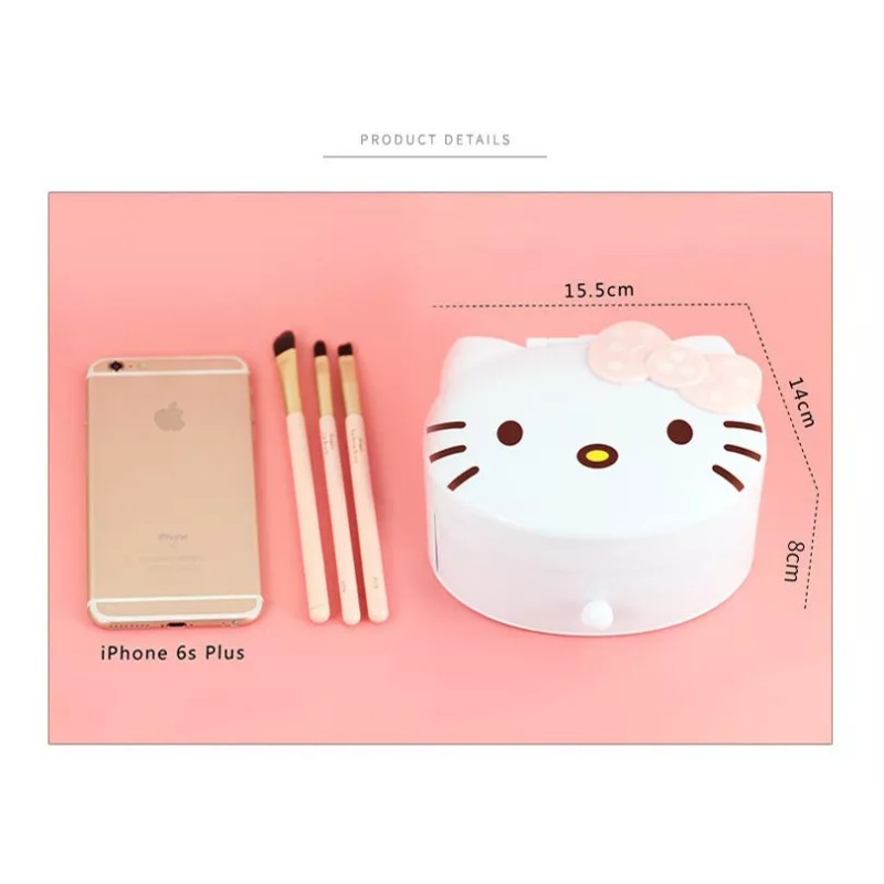 K&H Joyero Con Espejo Kitty 3d Alhajero Estuche Regalos Niña