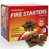 Fire Starter Squares 64 - Fire Starters for Fireplace,Chimney,BBQ Grill,Camping