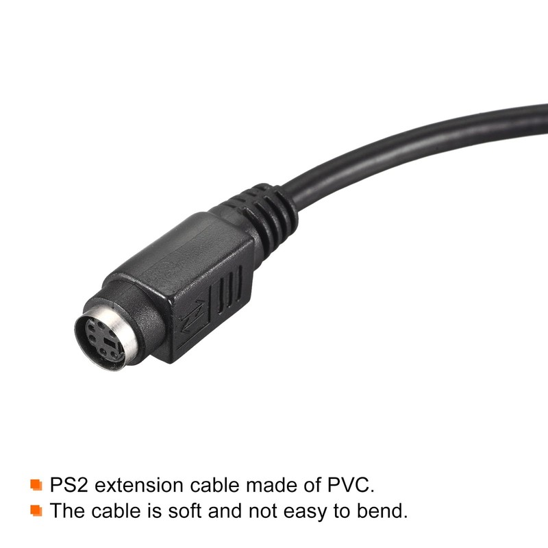 MECCANIXITY PS/2 Ratón y Teclado Extensión Cable 6 Pasadores 16,4