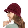 CheChury Women's Wool Winter Hat Warm Knitted Hat Women Beanie