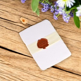 Kathmandu Valley Co. 5x7 inch 100% Cotton 200 GSM, White, Deckle-Edge Handmade Upcycled Paper - Cold Press, Thick Loose Leaf for Mixed Media, Printing Wedding Invitations, Watercolors (100 Sheets)