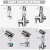 Brass Diverter Valve with Aerator, 3 Way Splitter with Male