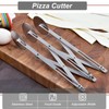 3 Wheel Stainless Steel Pizza Knife Wheel Knife Cutter Adjustable