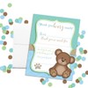 Teddy Bear Boy Themed Thank You Notes for Kids, Ten
