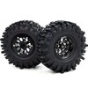HOBBYSOUL 120mm Tall 1.9 Mud Slingers Tires with Wheels Set,