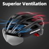 Shinmax Bicycle Helmet Men Women Bicycle Helmet with Visor Removable