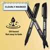 coruscant Ultra Fine Point Permanent Markers, 12 Pack Extra Fine