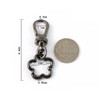 [FUSSED] [Set of 2] Flower Shaped Rotating Key Chain, Spring
