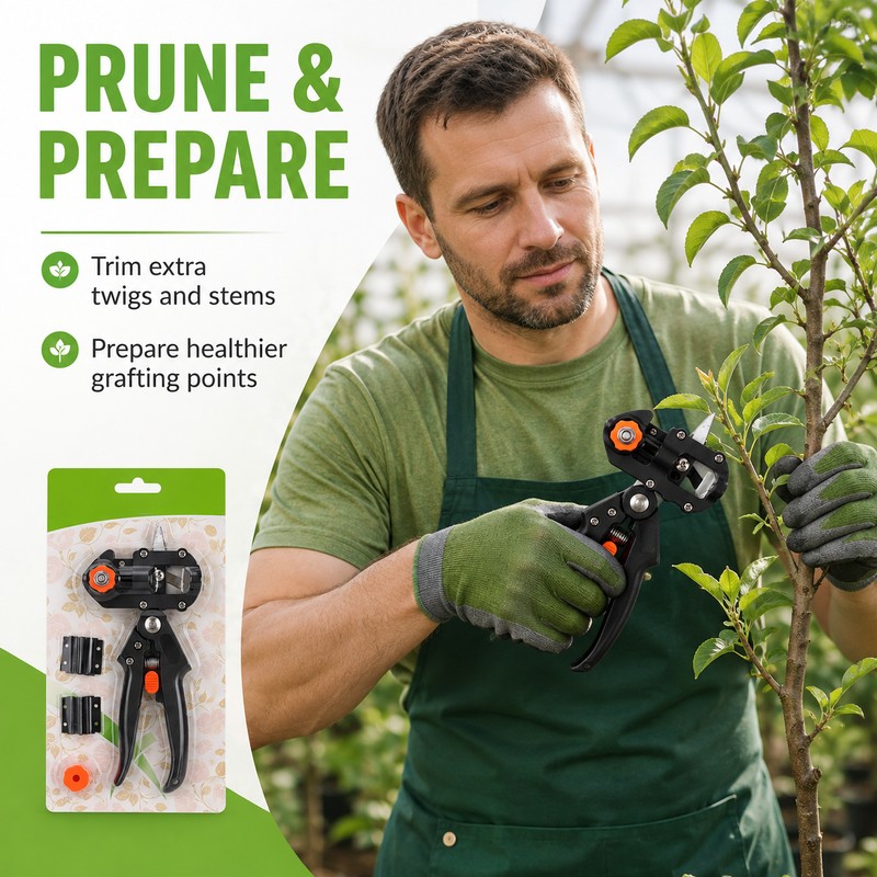 Grafting Pruner for Fruit Trees & Plants – Replaceable V,