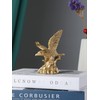 Hosoncovy Small Eagle Figurine Ornament Resin Eagle Sculpture Eagle Statue
