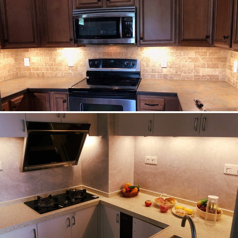 Litever Under Cabinet LED Lighting Kit, 4 PCS 20 Inches