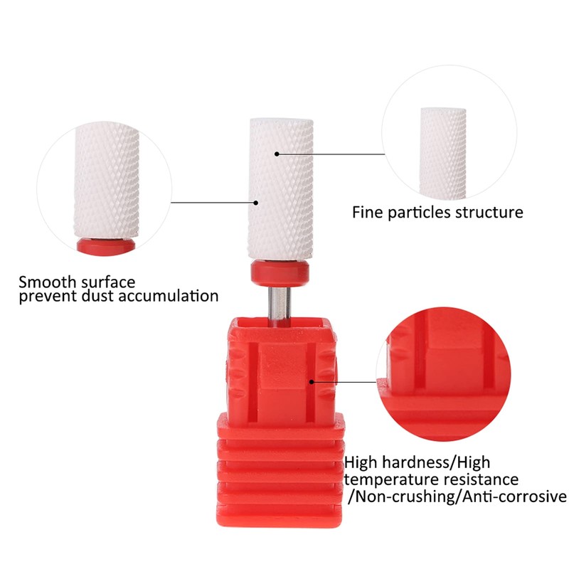 Ceramic Nail Cutter Tips, Ceramic Cutter with Display Base, Nail