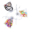 Bezall 50pcs Drawstring Organza Jewelry Candy Pouch Christmas Wedding Party
