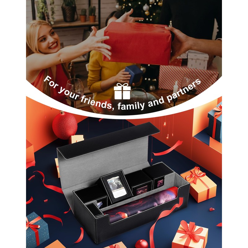 ZLCA MTG Card Storage Box 5 in 1 with 4