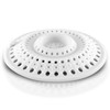 Meadow Lane Self-Sealing Hair Catcher for Multiple Drain Sizes, White