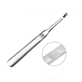 1 PCS Professional Silver Stainless Steel Finger Cuticle Cleaner Fork Pusher Nail Art Tools Manicure Pedicure Tools Dead Skin Remover Callus Removal Tools for Unisex Adult