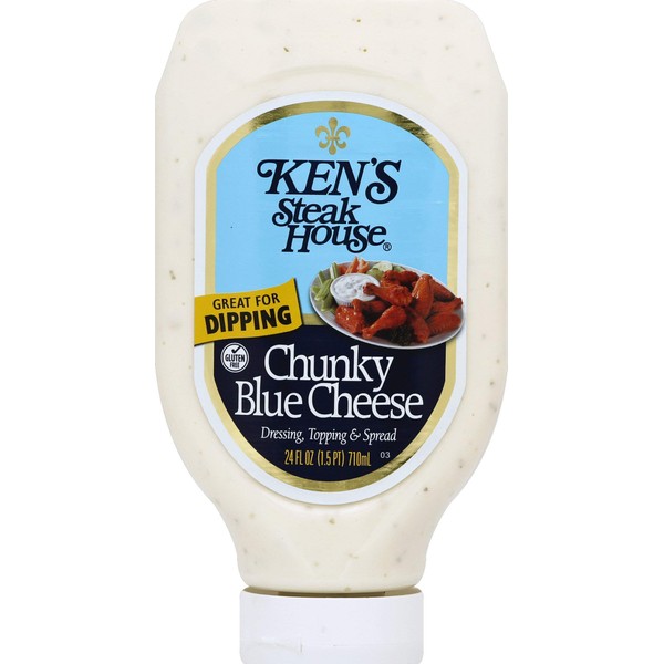 Ken's Steak House Squeezable Chunky Blue Cheese 24oz Bottle