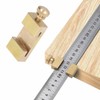 MUNEFE Brass Steel Ruler, Brass Marking Tool, Marking Gauge Stop