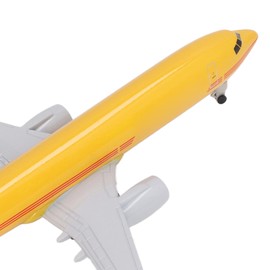 Alloy Passenger Jet Model Die Casting Aircraft Model Yellow Airplane Toy with Display Stand