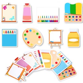 Censen 32 Pack 960 Sheet Painting Theme Sticky Notes Back to School Kids Art Sticky Pads Paint Party Favors for Birthday Art Parties, Events, Candy Bag Fillers and Classroom Rewards
