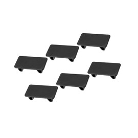 Partuto 6pcs Rocker Switch Panel Cover Automotive Toggle Switch Hole Black Replacement