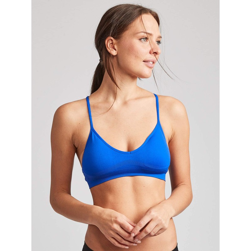 Kalon - Brasier deportivo con espalda cruzada para mujer, 4