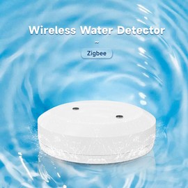 Acmerota Wireless Water Leak Sensor Water Leak Detector Mini Flood Detector for Remind and Smart Home Automation IP66 Waterproof Flexible Installation for Basement... (zigbee Gateway Required)