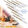 Mesee 13 Pieces Titanium Coated HSS Twist Drill Bits, High