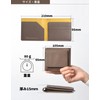 HAKATA NO MORI LEATHER Slim Wallet, Women's, Men's, Bi-Fold, Thin,