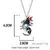 Enamel Alloy Dragon Necklace Fantasy Dinosaur Pendant Fashion Jewelry For