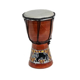 Children's Djembe Drum Bongo Drum 20 Decorative Colourful Elephant