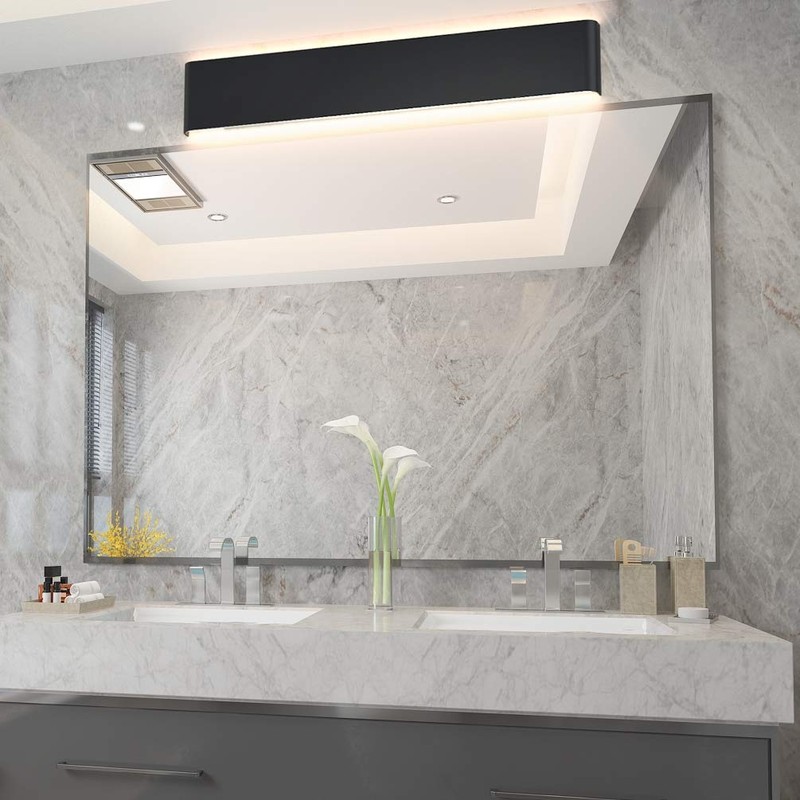 Aipsun 30W/32.6in Modern Black Vanity Light Indoor Modern Rectangular LED